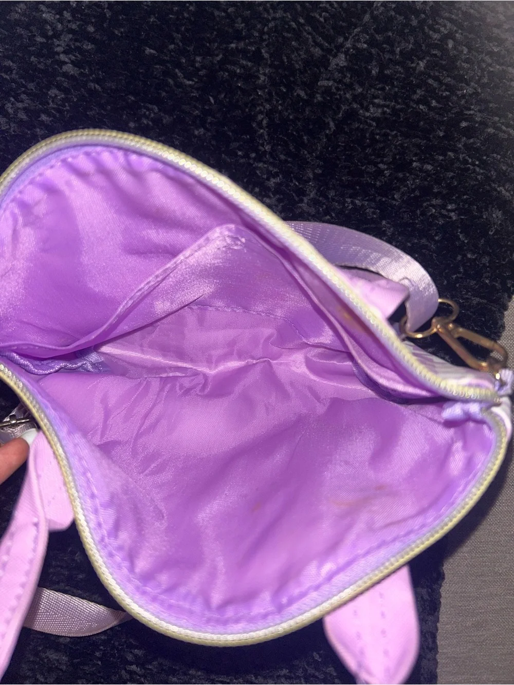 Hello Kitty Kuromi Purple Pink Patterned Kids Handbag